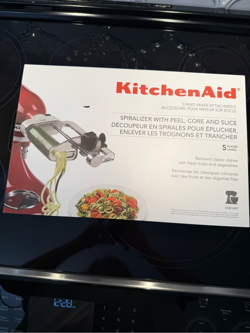 KitchenAid Metal Spiralizer with Peel, Core and Slice Stand Mixer Attachment EUC